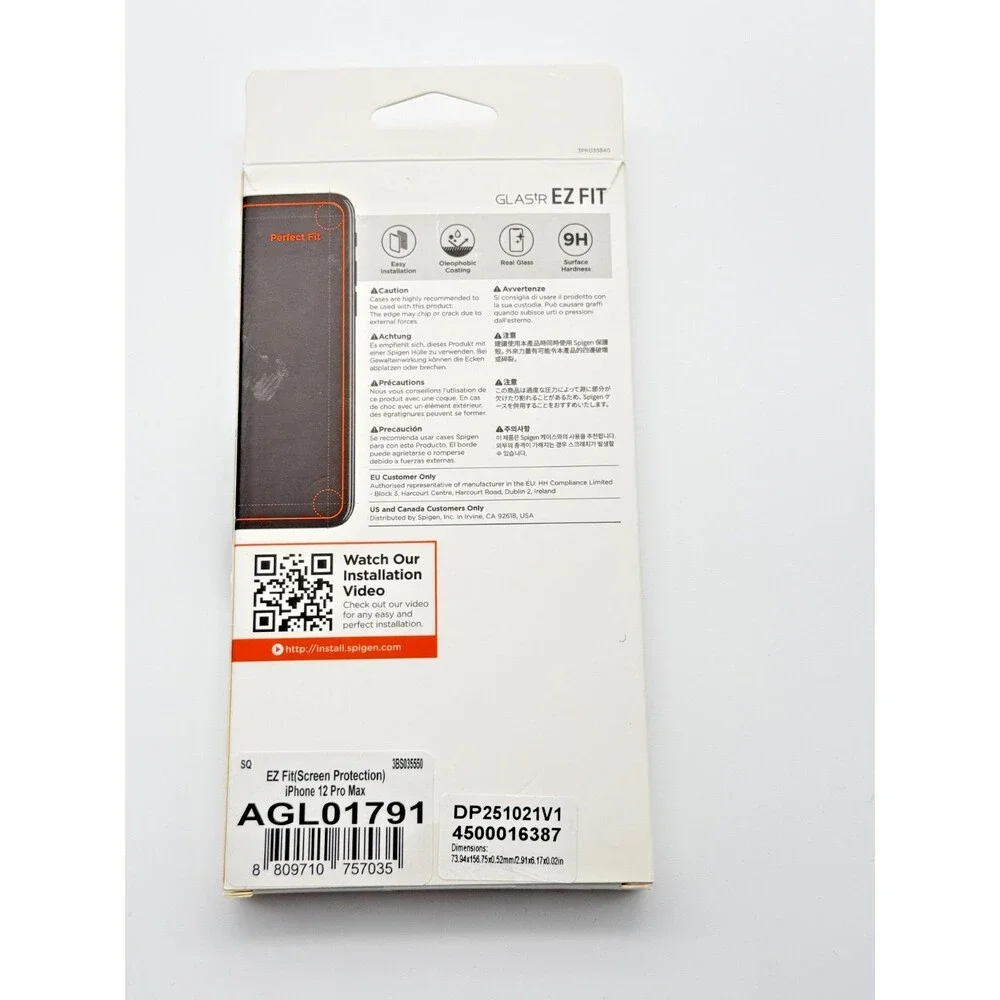 Spigen GLAS.tR EZ Fit Tempered Glass Screen Protector 2 Pack – iPhone 12 Pro Max